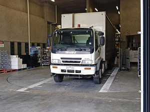 Plateau tournant pour v&eacute;hicules lourds